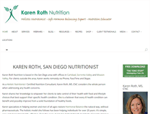 Tablet Screenshot of karenrothnutrition.com